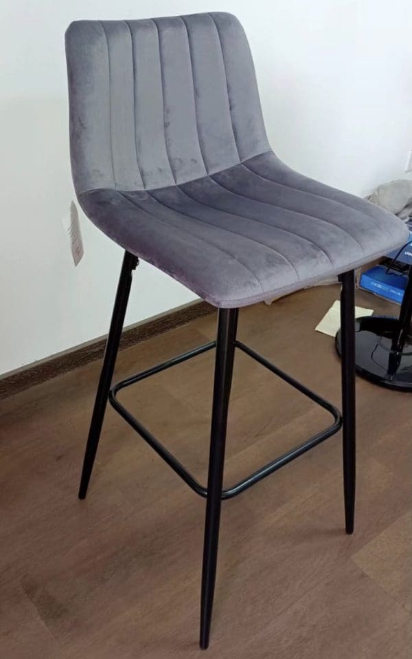 Tuscana grey bar stool