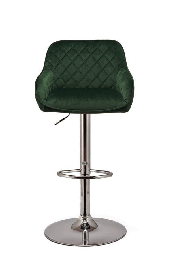 bergamo dark green bar stools