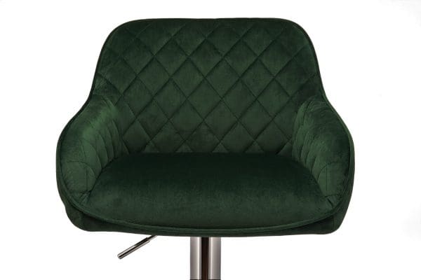 dark green velvet bar stools