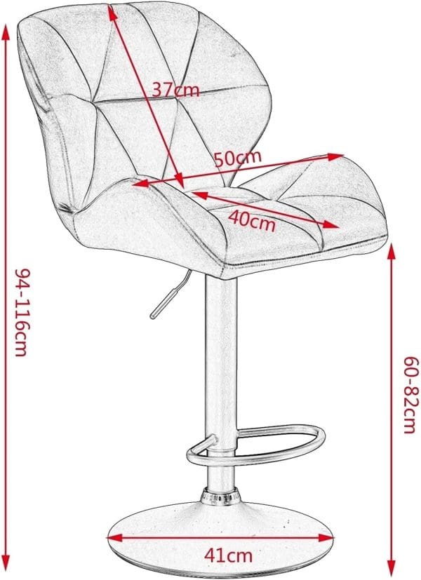 bar stool size