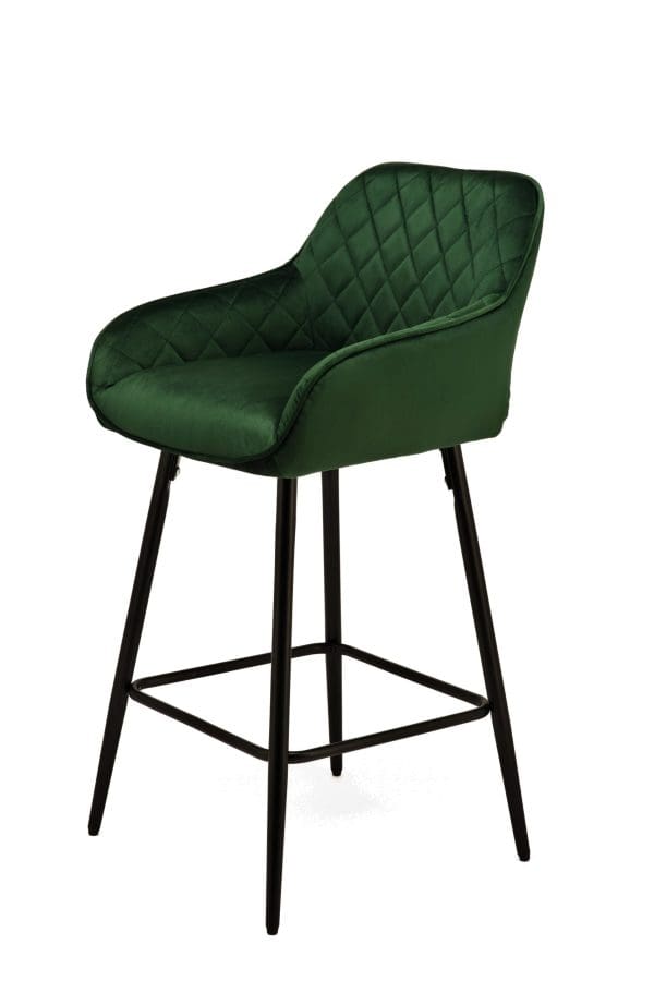 green velvet bar stools