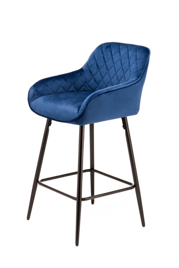 lombardy navy blue bar stool