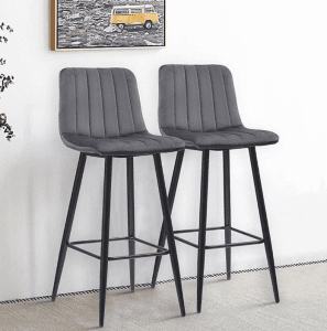 set of grey kitchen stools