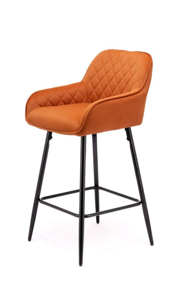 Lombardy orange bar stool