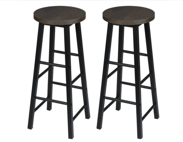 Pair of wooden bar stools
