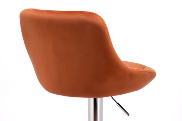Veneto Sienna Orange bar stool back