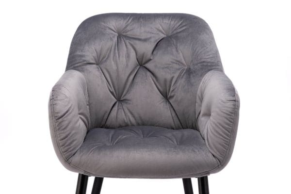 Grey velvet dining chair florence for sale