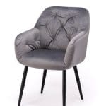 Grey velvet dining chair for sale florence