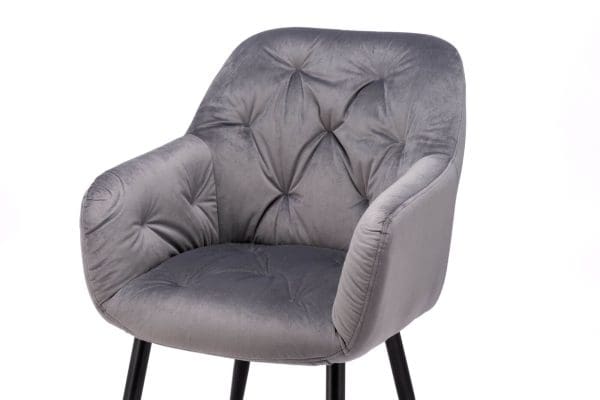 Grey velvet florence dining chair