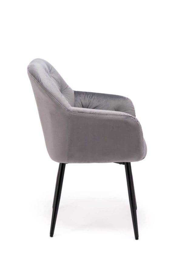 Grey velvet florence dining chair on sale