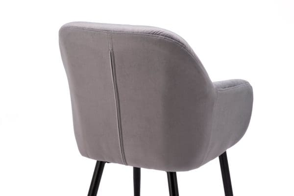 grey velvet dining chair on sale