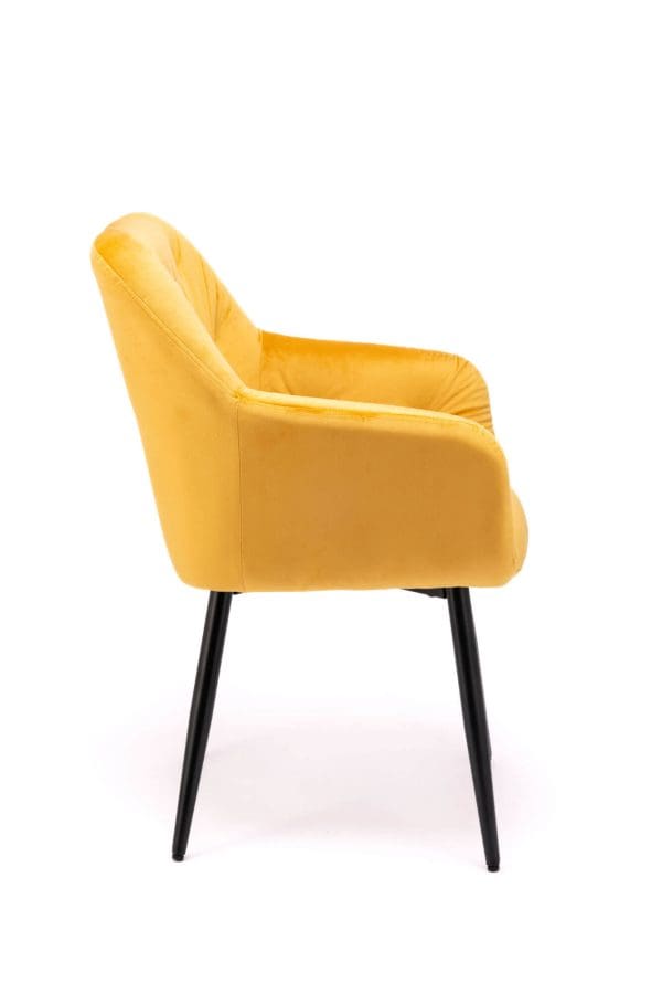 mustard velvet dining chair ireland