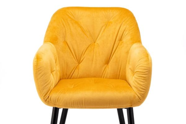 mustard velvet dining chair on sale