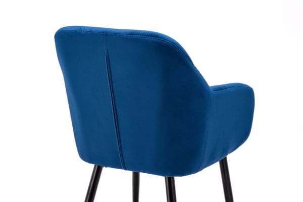 navy blue velvet dining chair