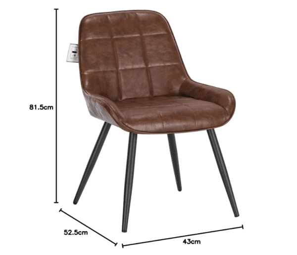 Brown Dining Chair - Image 3